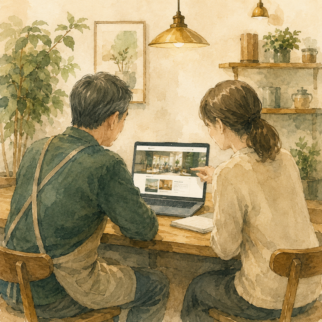 コトテのHP制作サポートイメージ